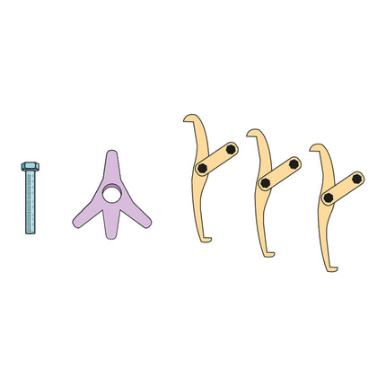 08270000 - Mechanical Reversible 2/3 Leg Puller 0-150mm