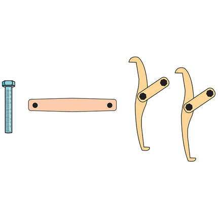 08300000 - Mechanical Reversible 2 Leg Puller 0-150mm