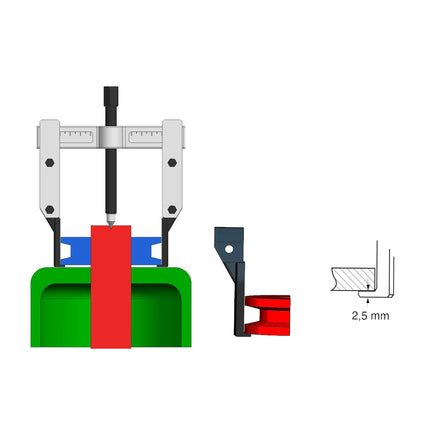 08671000 - Mechanical Puller - Thin Jaw - 105 x 140mm