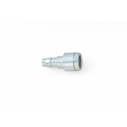 Metal pipe fitting on a white background