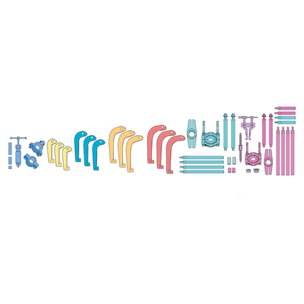 155900V2 - Hydraulic Internal Extractor, Puller & Separator Kit - Master Set