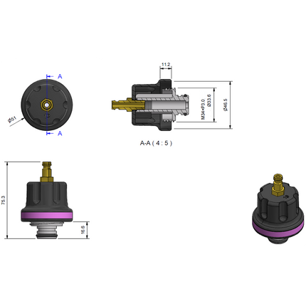 33155800 - 315 Series Cooling Cap No 19 - Lotus, Lexus, Mistubishi, Subaru, Toyota