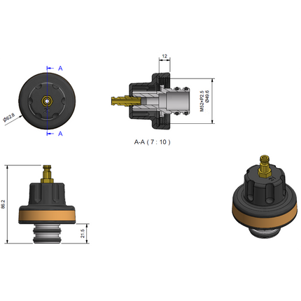 33157300 - 315 Series Cooling Cap No 21 - Alfa Romeo, Fiat, Saab, Ford, Opel/Vauxhall
