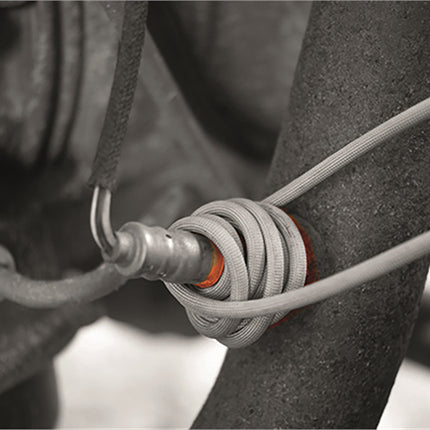 Rope coil wrapped around a component and being heated red by the venom induction heater