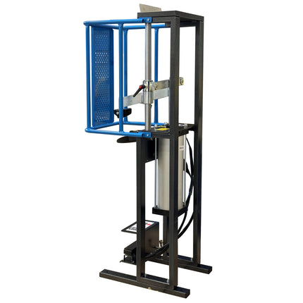 rear side view of GO312EASY coil spring compressor workstation