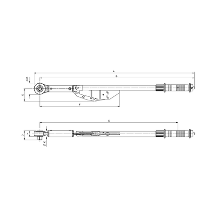 80255000 - Motorq Torque Wrench -  Split - 1 Sq Dr 700-1500Nm