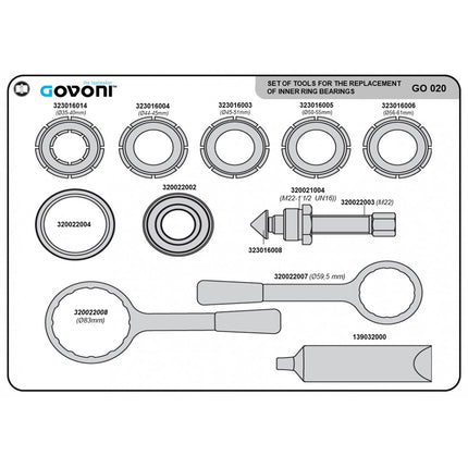 GO020 - Inner Bearing Replacement Kit