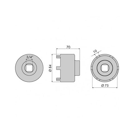 GO1331 - Hub Nut Socket - Mercedes