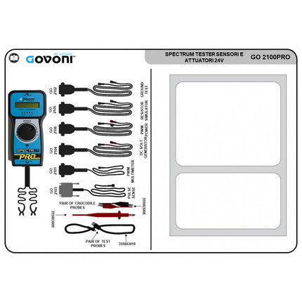 SPECTRUM Multifunctional Electrical Tester - Breakdown of Kit