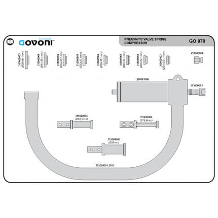 GO970 - Valve Spring Compressor 125Kgf
