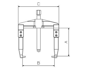 1300 puller dimension diagram for external pulling