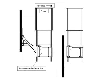 534266-RR - Rear Press Guard for 60 & 70 Tonne Workshop Presses